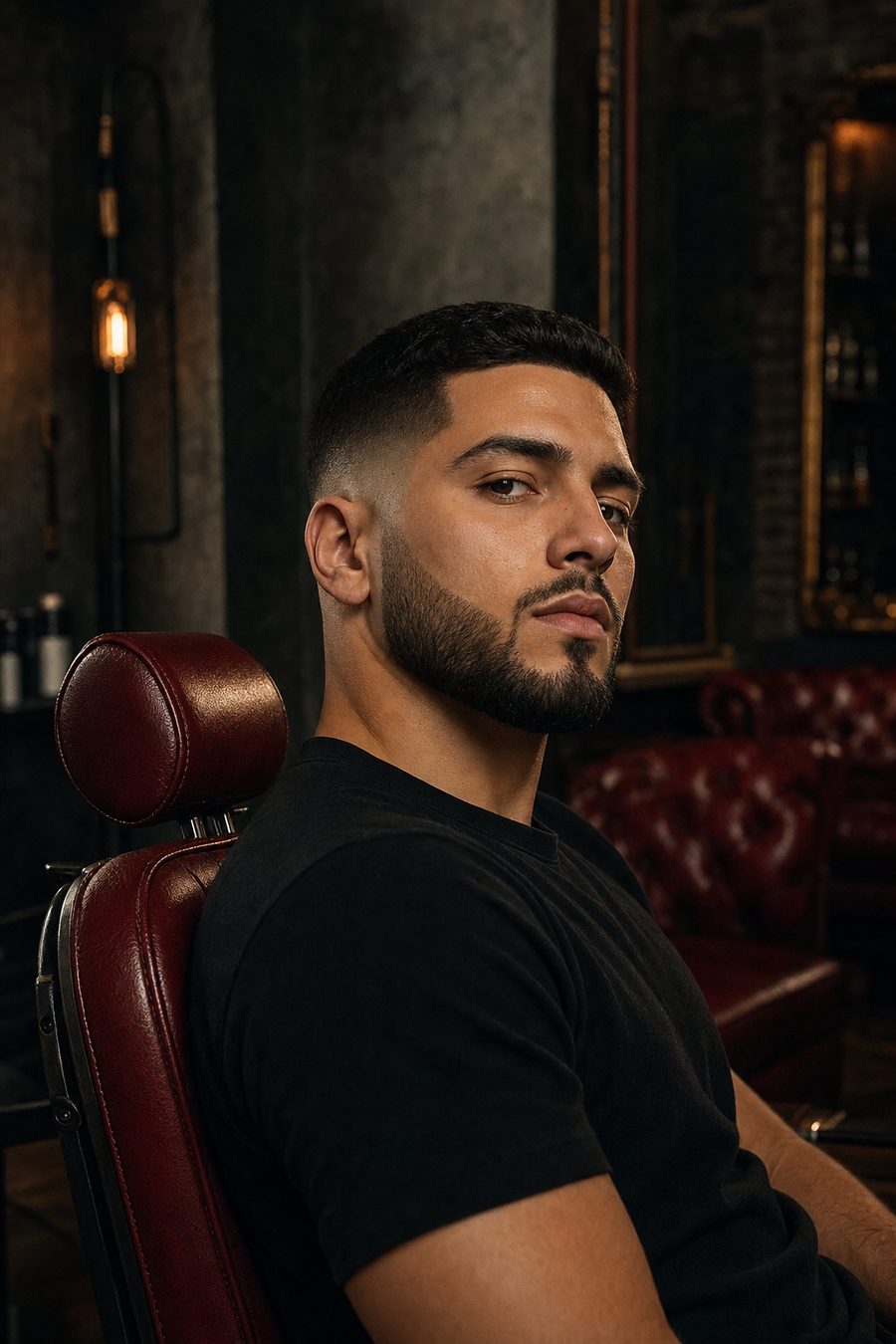 Skin fade с оформена брада